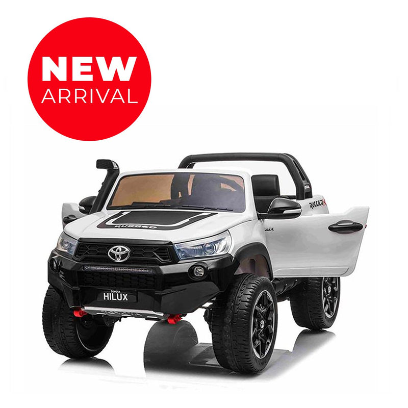 2 Seaters Toyota Hilux 24V Electric Ride On Truck for Kids with Parental Remote Control, Voltz Toys