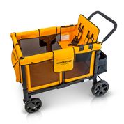 Poussette Quad Wagon W4 Original Multifonctionnel (4 Places) Sunset Orange - Wonderfold 